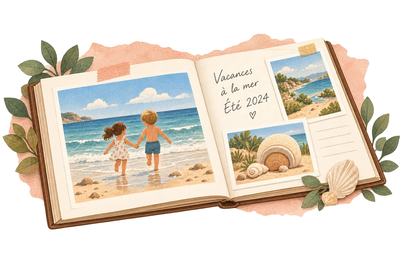 Un album de vacances à la mer