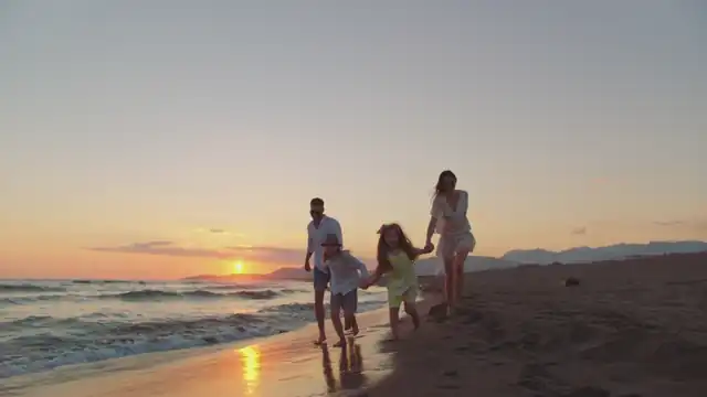 Une journée de famille à la mer